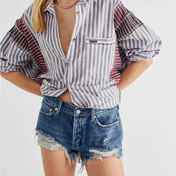 Free People Jeans Shorts 25 NWT - Picture 2 of 12